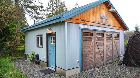 metal garage made into house|building a garage into a living room.